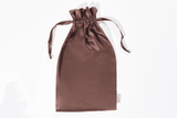 wig extension clip-in hair storage silk pouch rich espresso