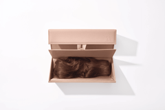 wig extension clip-in hair storage case warm ivory 